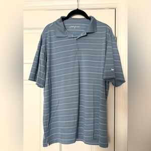 Nike Dri-Fit Blue Striped Polo Shirt